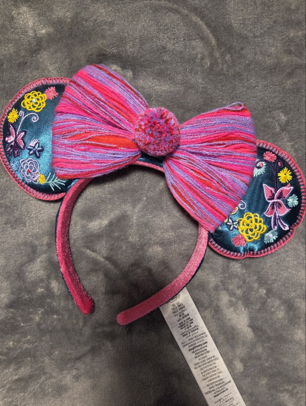 Disney Encanto Magic Awaits Embroidered Bow Minnie Ears Headband